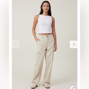 Bobbie Cotton On khaki Cargo pants good condition